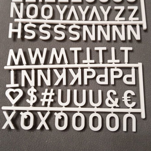 Plastic Letters, Numbers, Symbols new for Felt Surface Frames