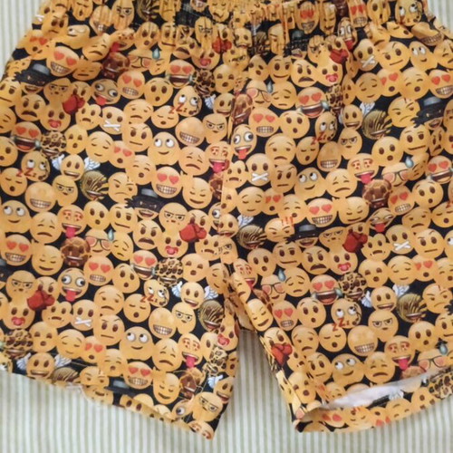 Emoji swimwear like new, yellow, sizes 122 cm and 128 cm
