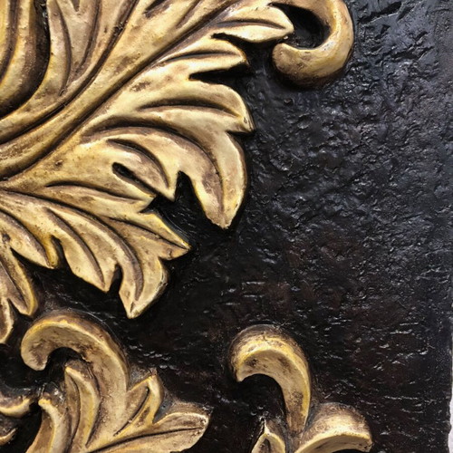 Embossed wall decor like new, two pieces 30x90 cm
