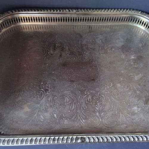 Baroque Serving Tray by Wallace Silver Plate used