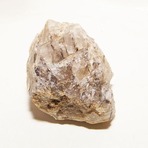 Smoky quartz crystal new, piece of quartz with black inclusions