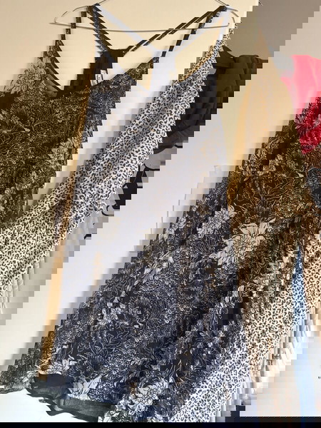 pull and bear μίνι φόρεμα 2 layers