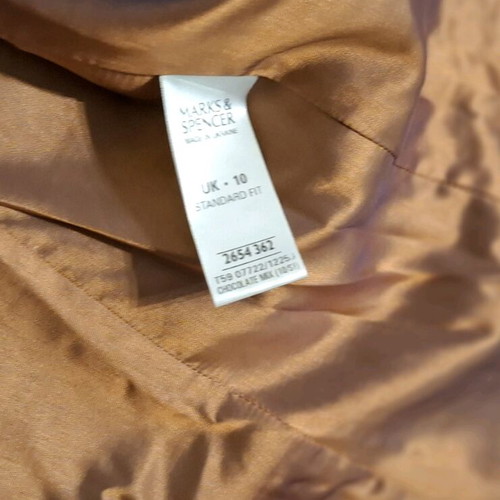 Marks & Spencer brown striped blazer sz10