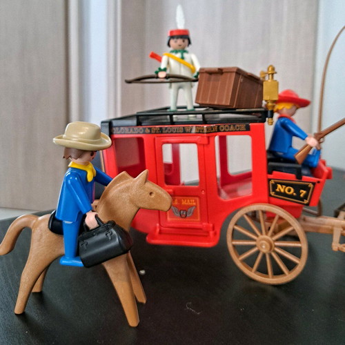 Playmobil 4431 Western used, sheriff's office and Indians set