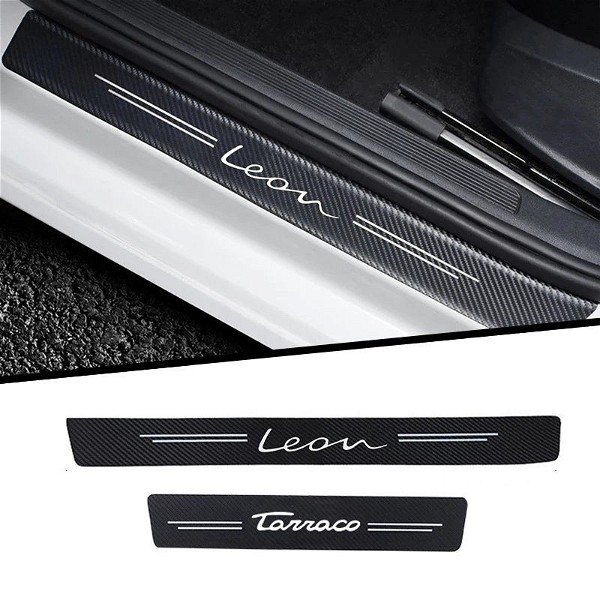  Car Styling Door Sticker Carbon Leather 4tmch ( SEAT Leon - Tarraco)