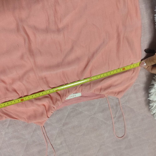 Esprit peach dress like new, silk-like fabric, fits up to large