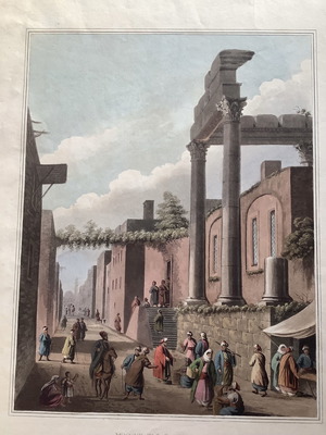 Λαττάκεια 1804 επιχρωματισμένη ακουαρέλα μεταχειρισμένη