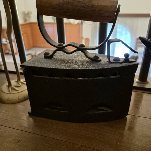 Charcoal iron used, antique 100 years old