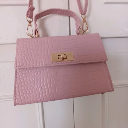 Pink handbag refurbished, 12×20cm