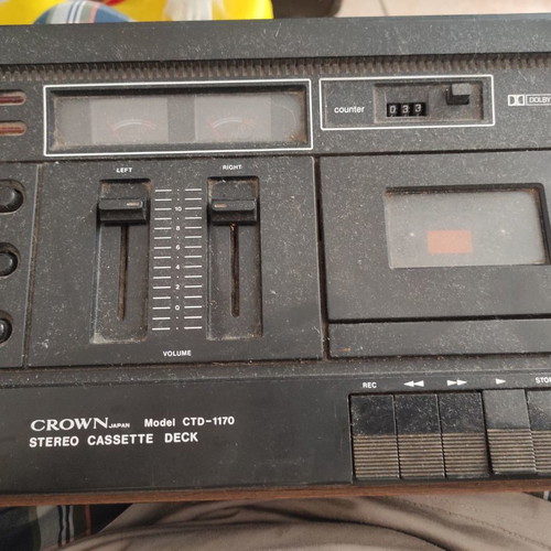 Cassette recorder Crown CTD-1170 used, collectible