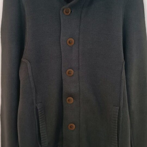Guess knitted cardigan size Large like new, grey and blue