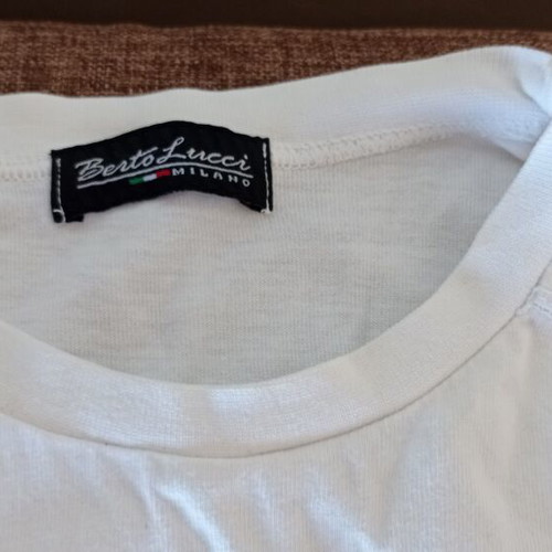 Men's long-sleeve thin shirt like new, size M, black and white