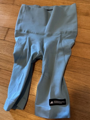 Adidas knee-length leggings, small, blue