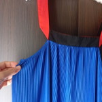 Zara women's dress new, blue and orange, size M