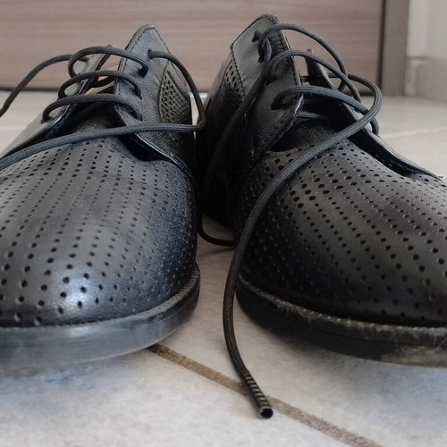 Tamaris women's moccasins size 38 used, black leather