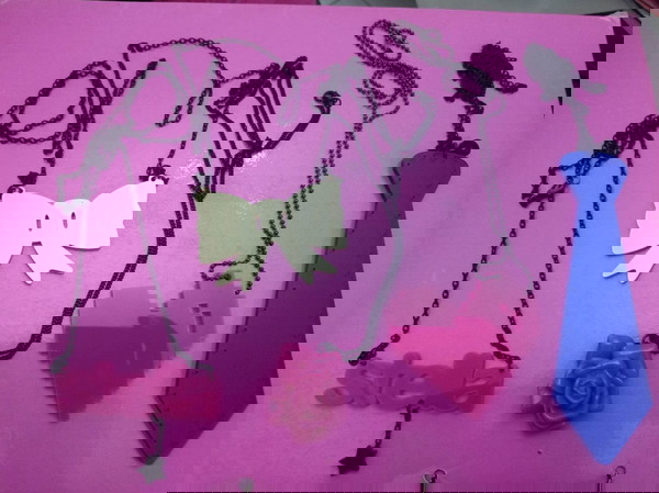 5 Κολιέ από plexiglass πακέτο