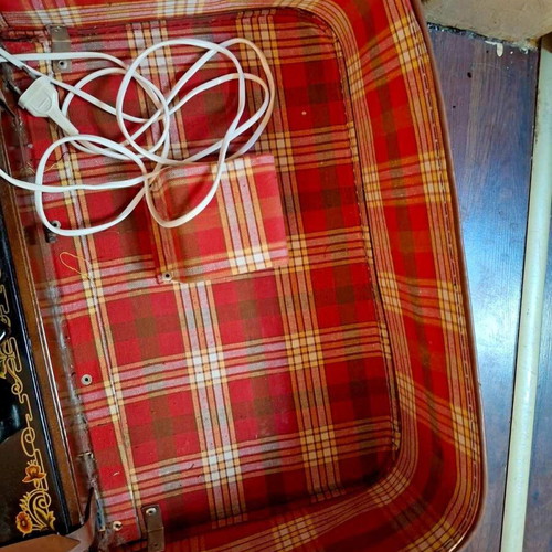 Union Soviet Electric Sewing Machine like new with case and accessories