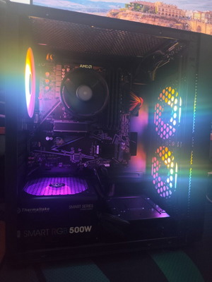 Office desktop PC with AMD Ryzen 5 3400G and 16GB RAM