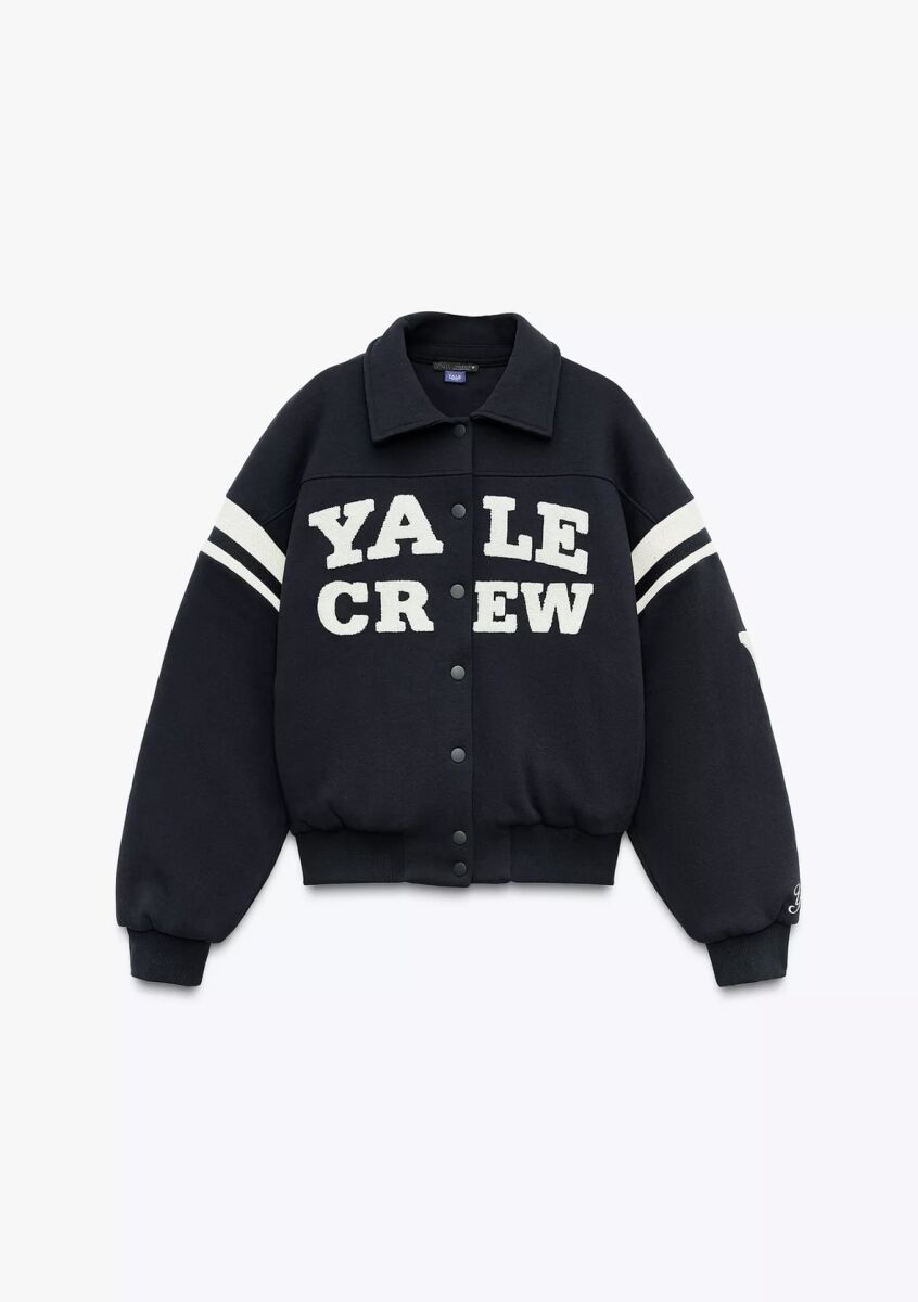 ZARA Yale University スタジャン L ネイビー Zara Yale Collection Bomber Varsity… - € 17,00 - Vendora.cy