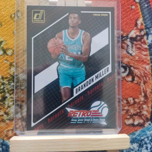 Brandon Miller 2023-24 Donruss Gold Press Proof card like new, Retro Series