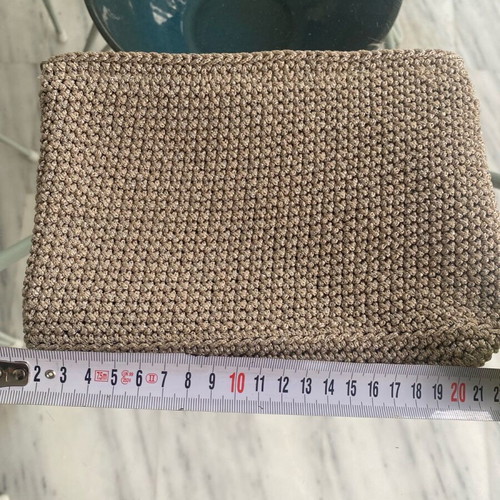 Handmade bag with gold thread new