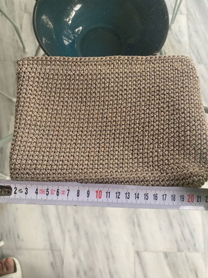 Handmade bag with gold thread new