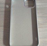 Rimowa style iPhone case, silver, compatible with iPhone 14 Plus and 15 Plus