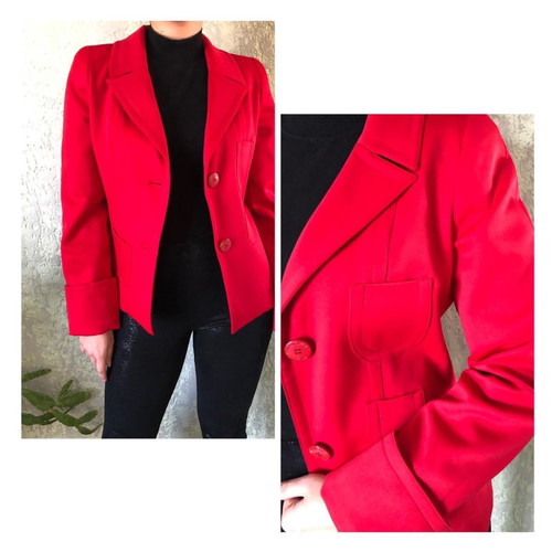 Regina Schrecker red blazer used, size M-L