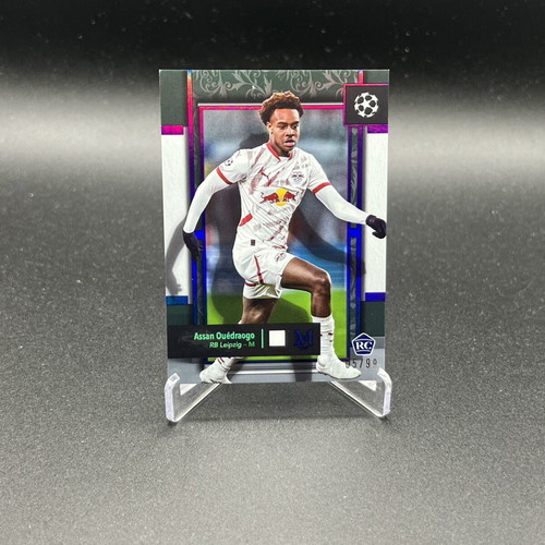 Assan Ouedraogo RB Leipzig 2024-25 Topps Museum Collection Amethyst /99 RC card
