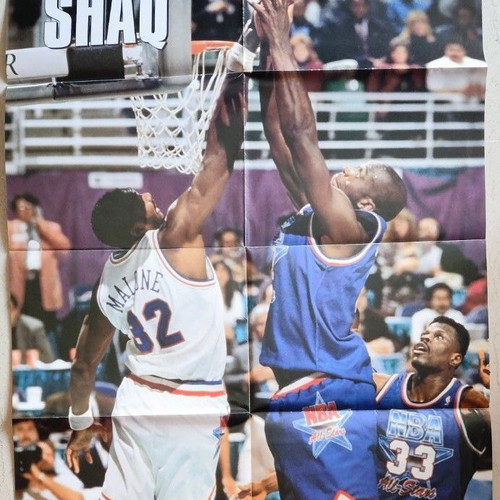 Shaquille O'Neal poster like new, double with P. Fasoulas and others