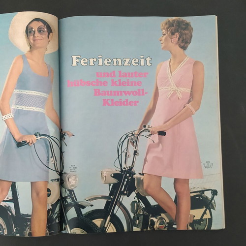 Burda vintage magazine June 1969 with patterns and Greek translation like new
