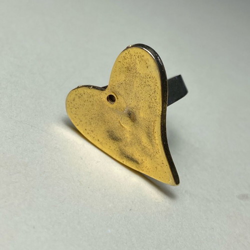 Handmade ring used, gold color
