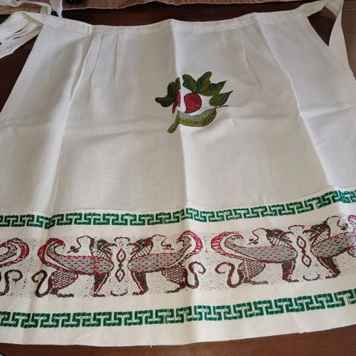 Waist aprons new 7 pcs with Cretan embroidery