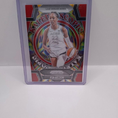 2025 Panini WNBA Prizm A’Ja Wilson Kaleidoscopic Red card like new