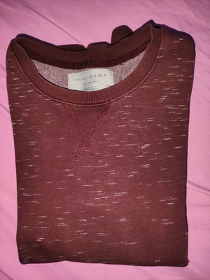 Zara men's medium shirt used, dark red