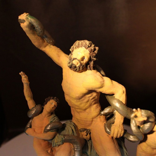 Laocoön Group new, 3D printed and hand-painted with acrylics