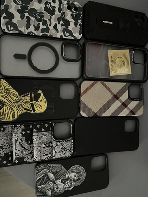 iPhone 12 cases pack of 9, like new