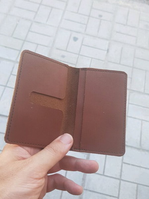 Leather handmade wallet new