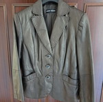 Leather jacket used brown size 42