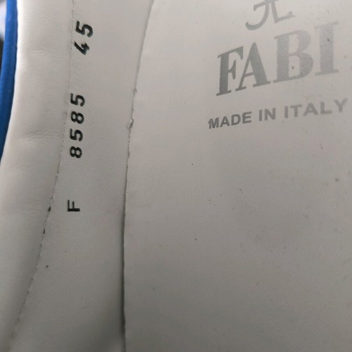 Fabi blue slip-on shoes like new, limited edition Italy, size 45