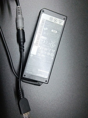 Lenovo 90w power adapter used with square connector without 3pin cable
