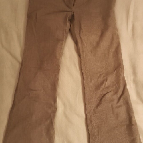 Vintage Hilton Weiner corduroy bell-bottom pants refurbished, cappuccino