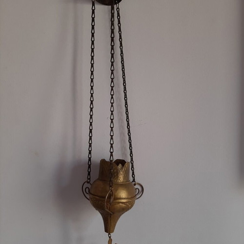 Bronze incense burner antique used, height 56 cm