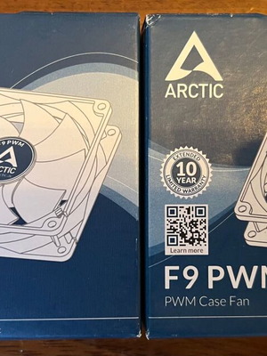 Arctic F9 PWM Case Fan 92mm new, set of 2 pieces