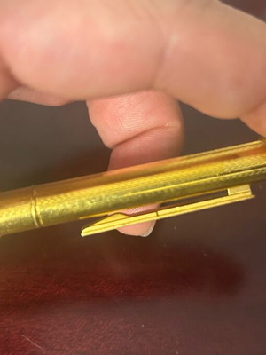 Les Must de Cartier Vendome Trinity Ballpoint Pen gold plated, like new