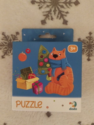 Dodo Puzzle with Christmas Decor 22x22cm, 16 Pieces, New