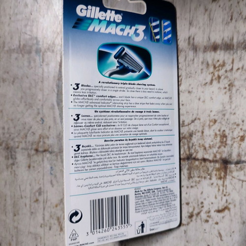 Gillette Mach 3 Razor Blades New, 6x Boxes with Extra Heads and Handle