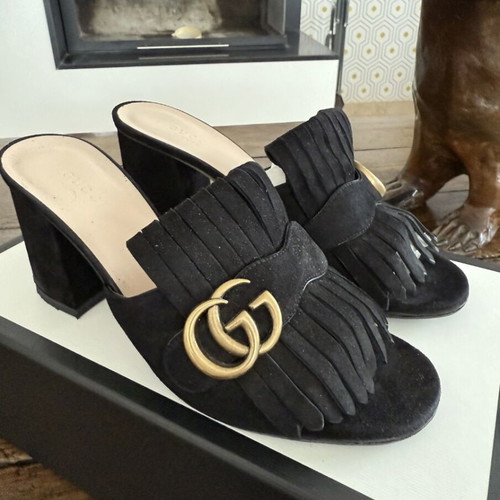 Gucci Marmont Mules No.38.5 new, black