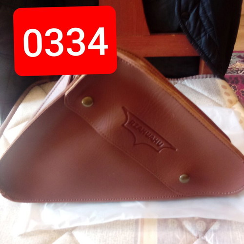 Leather bicycle bag retro style new