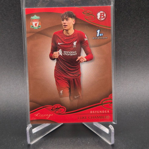 2023 Topps Liverpool Lineage Luke Chambers RC 1st Bowman Bronze used